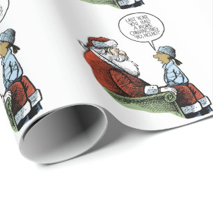 Last Year Santa Wrapping Paper