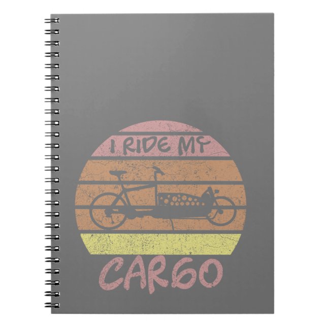 Lastenrad im Sonnenuntergang, Retro, Cargobike  Notebook (Front)