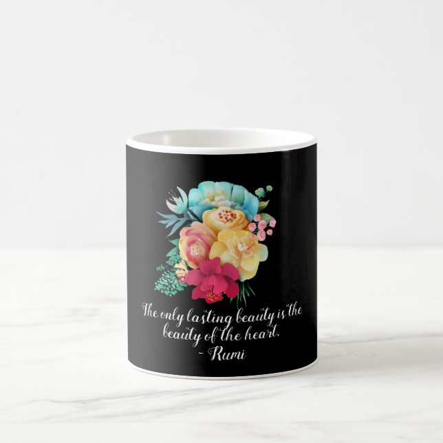 Lasting Beauty Bouquet Quote Coffee Mug (Center)