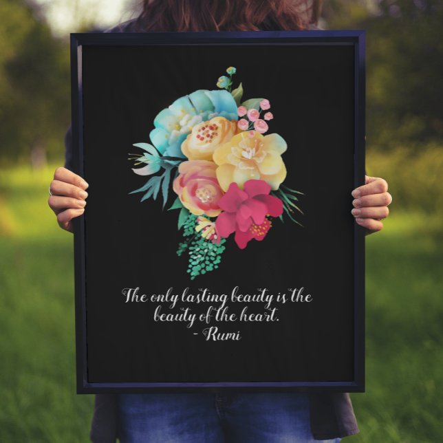 Lasting Beauty Bouquet Rumi Quote Poster (Creator Uploaded)