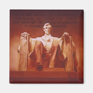 "Lasting Impression" Lincoln Memorial Art Magnet
