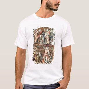Lat 1023 f.7v David and Goliath with Saul by Le Be T-Shirt