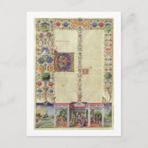 Lat 422 VolI fol.280v The Beginning of the Book of Postcard