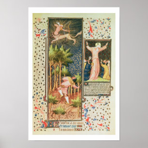 Lat 9471 f.16r November, from the Grandes Heures d Poster