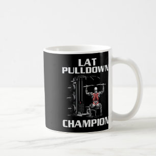 Lat Pulldown Exercise Bodybuilding Fitness Workout Coffee Mug