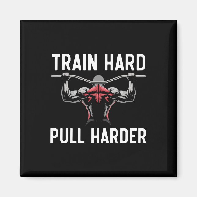 Lat Pulldown Exercise Bodybuilding Fitness Workout Magnet (Front)