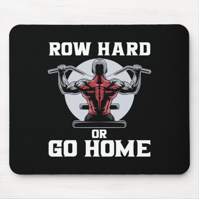 Lat Pulldown Exercise Bodybuilding Fitness Workout Mouse Mat (Front)