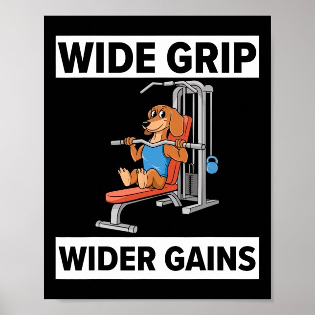 Lat Pulldown Exercise Bodybuilding Fitness Workout Poster (Front)