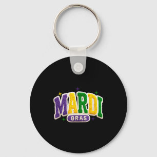 Latch Hook Mardi Gras Trendy Funny Gift Tee Men, W Key Ring