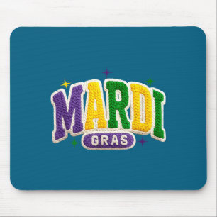 Latch Hook Mardi Gras Trendy Funny Gift Tee Men, W Mouse Mat