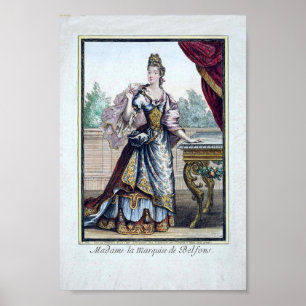 Late 17th Century Fashion Poster