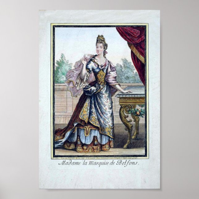 Late 17th Century Fashion Poster (Front)