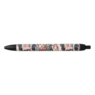 Late 19th Century Military Uniforms Black Ink Pen