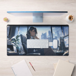 Late afternoon in my office desk mat