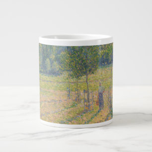 "Late Afternoon in our Meadow" - Camille Pissarro  Large Coffee Mug