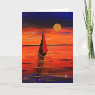 Late Afternoon on  The Lake  Greeting Card