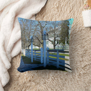 Late Afternoon Stroll in the Village Cushion