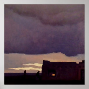 “Late Afternoon” Western Art by Maynard Dixon Poster