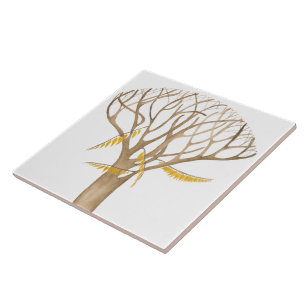 Late Autumn on a Ceramic Tile (W)