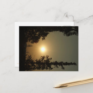 Late autumn twilight postcard