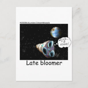 Late Bloomer Astronaut Funny Gifts & Collectibles Postcard