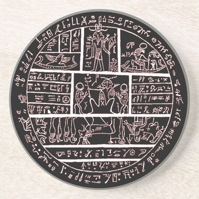 late demotic egyptian amulet coaster (Front)