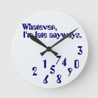 Late humour  Clock