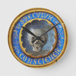 Late Mediaeval Manuscript Skull Round Clock