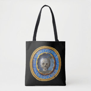 Late Mediaeval Manuscript Skull Tote Bag