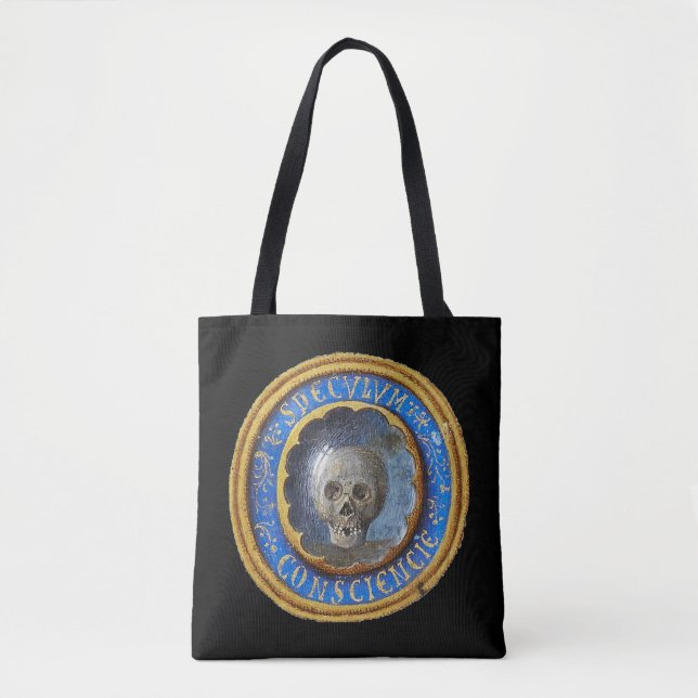 Late Mediaeval Manuscript Skull  Tote Bag (Front)