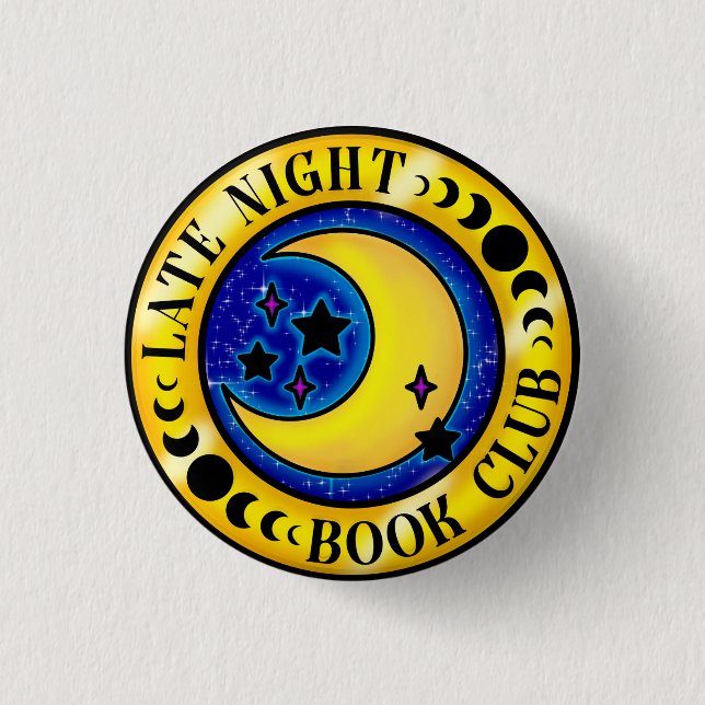 Late Night Book Club Badge (Front)
