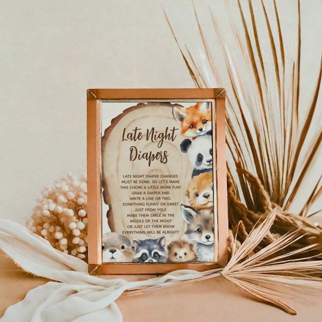 Late Night Diapers Baby Shower Game Sign (Creator Uploaded)
