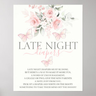 Late Night Diapers Butterfly sign