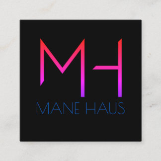 Late Night Miami Square Business Card