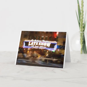 Late Night With David Letterman Greeting Card