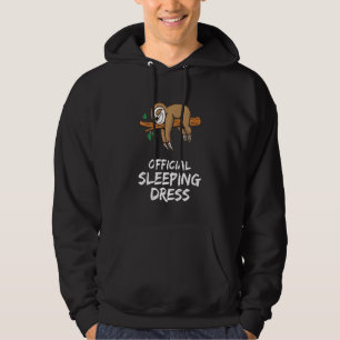 Late Riser Morning Grumpy Night Owl Sloth  Idea Hoodie