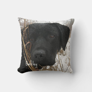 Late Season Hunt - Black Lab - Labrador Cushion