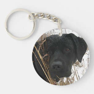 Late Season Hunt - Black Lab - Labrador Key Ring