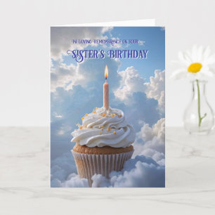 Late Sister Birthday Remembrance Heavenly Card