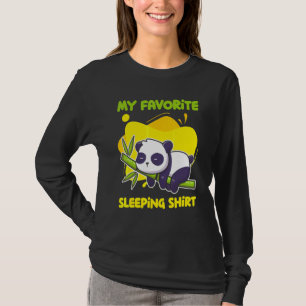 Late Sleeper Napping Panda Bear Cute Sleeping Anim T-Shirt
