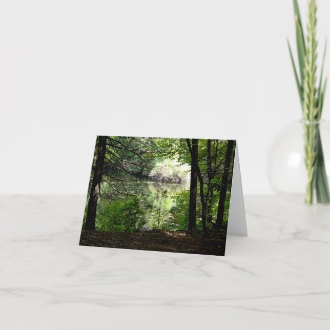 Late Summer at Walden Pond Note Card (Front)