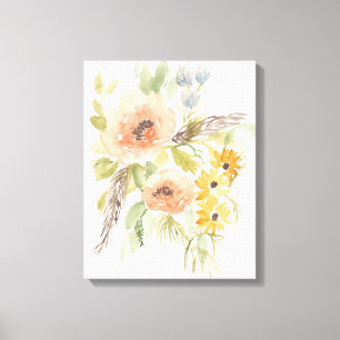 Late Summer Flowers I Canvas Print