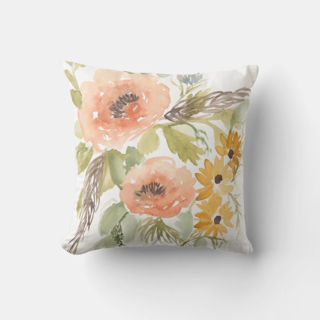 Late Summer Flowers I Cushion (Front)