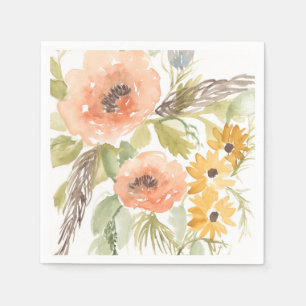 Late Summer Flowers I Napkin