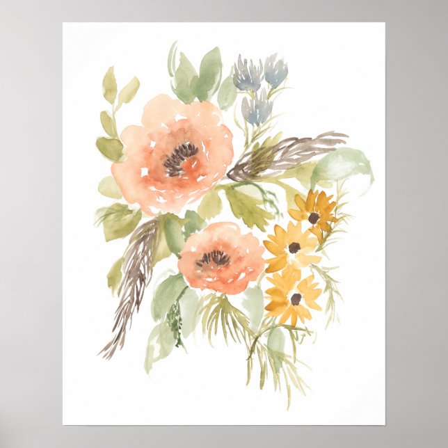 Late Summer Flowers I Poster (Front)