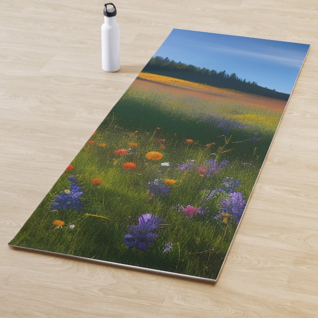 Late Summer Meadow Landscape Yoga Mat (In Situ)