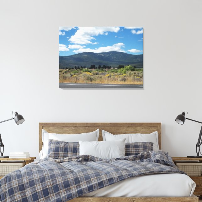 Late Summer On Highway 97 Canvas Print (Insitu(Bedroom))