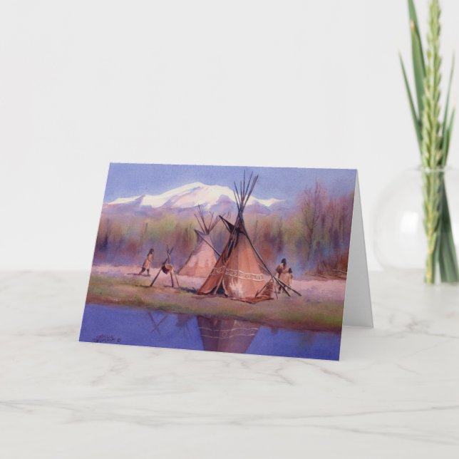 LATE SUMMER TIPI CAMP by SHARON SHARPE Card (Front)