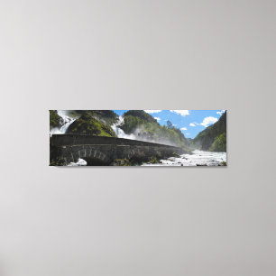 Latefossen waterfall in Norway canvas