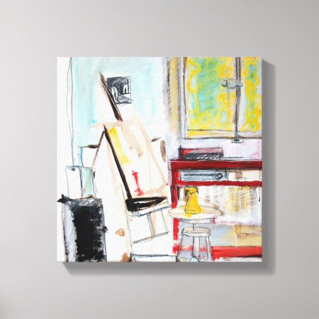 L'Atelier de l'Apprenti Peintre 1982 Canvas (Front)